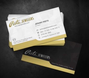 Peets Jewelers Business Cards